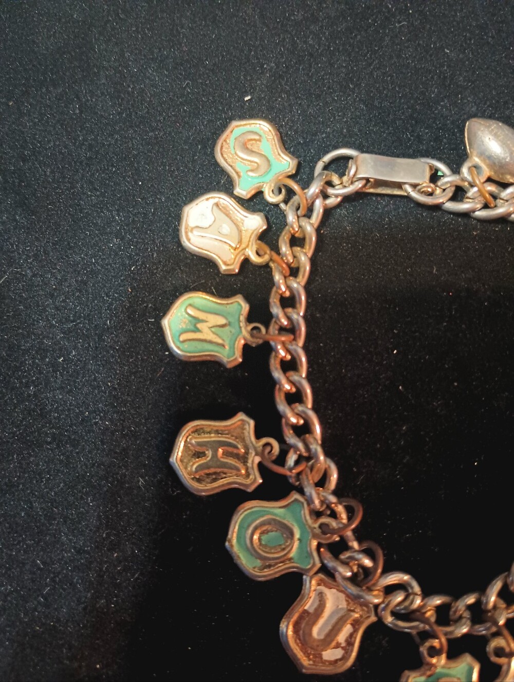Vintage School Spirit Charm Bracelet. Sam Houston JHS - Picture 2 of 7